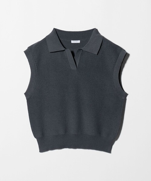 A DAY IN THE LIFE UNITED ARROWS（アデイインザライフユナイテッドアローズ）の「スキッパー フレンチスリーブニット ‐ウォッシャブル‐＜A DAY IN THE LIFE＞（ニット/セーター・レディース・ナチュラル/コバルトブルー/ライム/ダークグレー・FREE）」の12枚目の写真