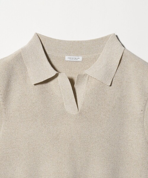 A DAY IN THE LIFE UNITED ARROWS（アデイインザライフユナイテッドアローズ）の「スキッパー フレンチスリーブニット ‐ウォッシャブル‐＜A DAY IN THE LIFE＞（ニット/セーター・レディース・ナチュラル/コバルトブルー/ライム/ダークグレー・FREE）」の15枚目の写真