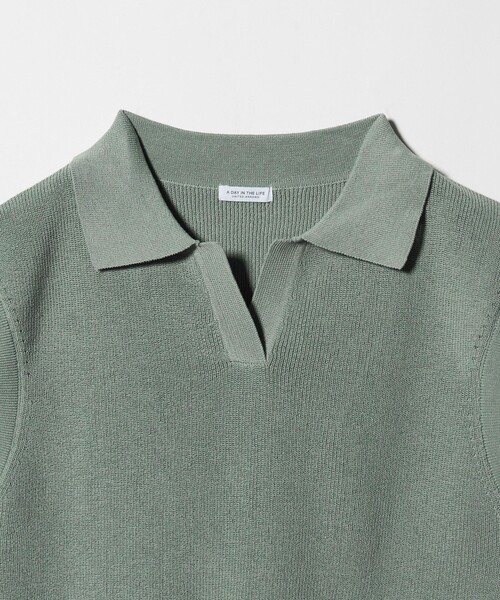 A DAY IN THE LIFE UNITED ARROWS（アデイインザライフユナイテッドアローズ）の「スキッパー フレンチスリーブニット ‐ウォッシャブル‐＜A DAY IN THE LIFE＞（ニット/セーター・レディース・ナチュラル/コバルトブルー/ライム/ダークグレー・FREE）」の17枚目の写真