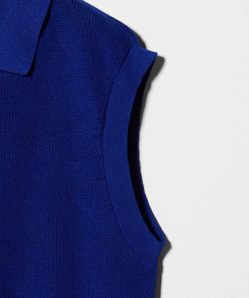 A DAY IN THE LIFE UNITED ARROWS（アデイインザライフユナイテッドアローズ）の「スキッパー フレンチスリーブニット ‐ウォッシャブル‐＜A DAY IN THE LIFE＞（ニット/セーター・レディース・ナチュラル/コバルトブルー/ライム/ダークグレー・FREE）」の22枚目の写真