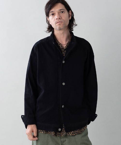 EGO TRIPPING(エゴトリッピング)の「mj11636-BOURGERON-DENIM JACKET デニムシャツジャケット(616708)(デニムジャケット・メンズ・グレー系その他/ブラック×ブラック・48/46)」の2枚目の写真