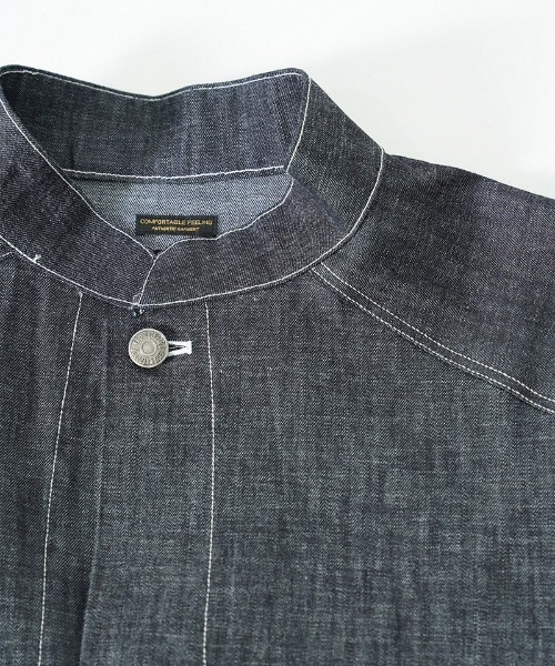 EGO TRIPPING(エゴトリッピング)の「mj11636-BOURGERON-DENIM JACKET デニムシャツジャケット(616708)(デニムジャケット・メンズ・グレー系その他/ブラック×ブラック・48/46)」の5枚目の写真