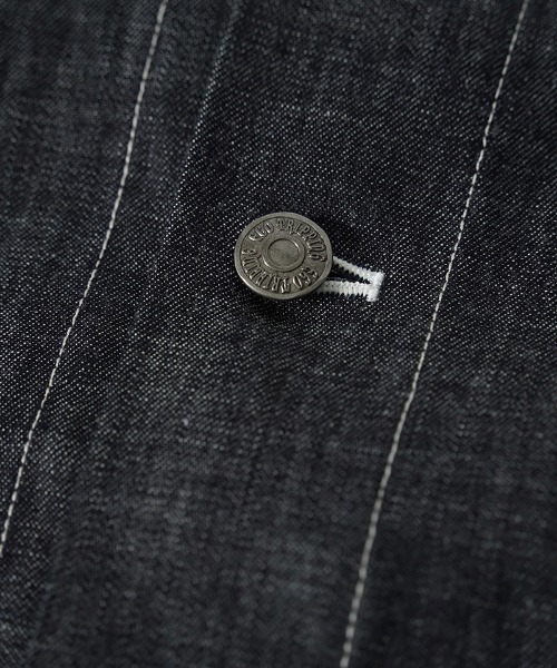 EGO TRIPPING(エゴトリッピング)の「mj11636-BOURGERON-DENIM JACKET デニムシャツジャケット(616708)(デニムジャケット・メンズ・グレー系その他/ブラック×ブラック・48/46)」の6枚目の写真