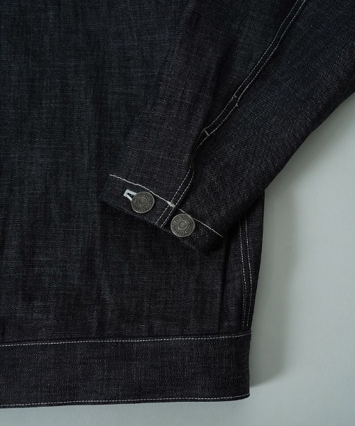 EGO TRIPPING(エゴトリッピング)の「mj11636-BOURGERON-DENIM JACKET デニムシャツジャケット(616708)(デニムジャケット・メンズ・グレー系その他/ブラック×ブラック・48/46)」の7枚目の写真