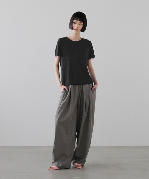 LOWRYS FARM(ローリーズファーム)の「アソートシアーTEE 638393(Tシャツ/カットソー・レディース・ブラック/ホワイト/チャコールグレー/ピンク/ブルー・FREE)」の13枚目の写真