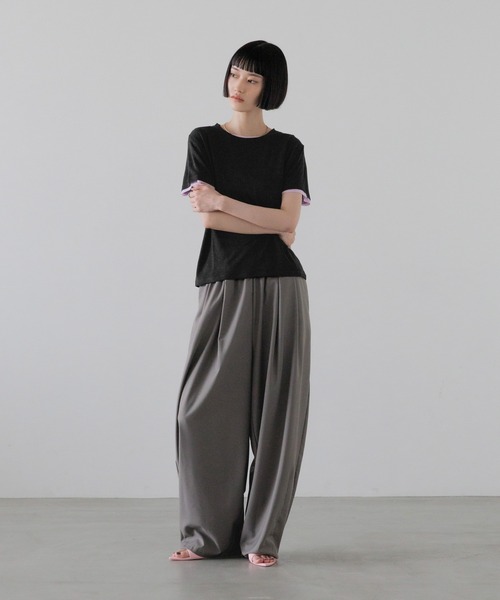 LOWRYS FARM(ローリーズファーム)の「アソートシアーTEE 638393(Tシャツ/カットソー・レディース・ブラック/ホワイト/チャコールグレー/ピンク/ブルー・FREE)」の14枚目の写真