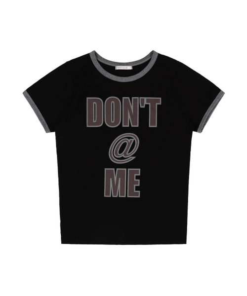 FANCY CLUB(ファンシークラブ)の「ドンエットミ リンガーTシャツ (ブラック) F25QB141(Tシャツ/カットソー・レディース・その他・ONE SIZE)」の4枚目の写真