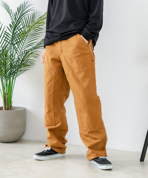 Carhartt(カーハート)の「【CARHARTT/カーハート】【履き込むほどに味が出る12ozコットン100%】ダブルフロント ウォッシュド ダック ペインターパンツ B136 ダブルニー ワークパンツ 厚手 ヘビーウェイト ユニセックス アメカジ 古着風 ストリート(その他パンツ・メンズ・ブラック/ブラウン・32inch/30inch/36inch)」の5枚目の写真
