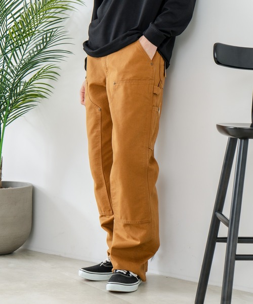 Carhartt(カーハート)の「【CARHARTT/カーハート】【履き込むほどに味が出る12ozコットン100%】ダブルフロント ウォッシュド ダック ペインターパンツ B136 ダブルニー ワークパンツ 厚手 ヘビーウェイト ユニセックス アメカジ 古着風 ストリート(その他パンツ・メンズ・ブラック/ブラウン・32inch/30inch/36inch)」の8枚目の写真