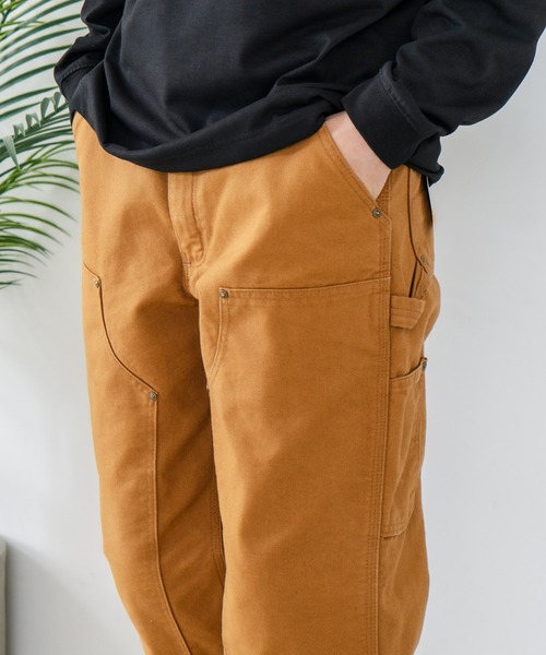 Carhartt(カーハート)の「【CARHARTT/カーハート】【履き込むほどに味が出る12ozコットン100%】ダブルフロント ウォッシュド ダック ペインターパンツ B136 ダブルニー ワークパンツ 厚手 ヘビーウェイト ユニセックス アメカジ 古着風 ストリート(その他パンツ・メンズ・ブラック/ブラウン・32inch/30inch/36inch)」の9枚目の写真