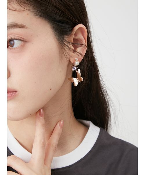 LILY BROWN(リリーブラウン)の「【LILY BROWN×ANNA SUI】バタフライスターピアス(ピアス(両耳用)・レディース・シルバー/ゴールド・F)」の18枚目の写真