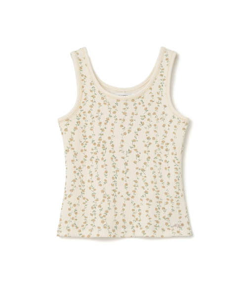 MILLO WOMEN（ミロウーマン）の「フローラルワッフルスリーブレスタップ[クリーム]（Tシャツ/カットソー・レディース・その他・ONE SIZE）」の2枚目の写真