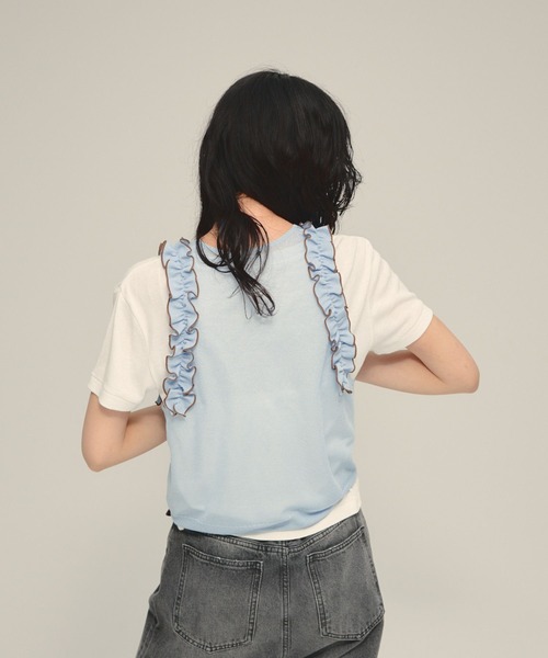 eL(エル)の「【eL】16G Frill Tank Top/878279(タンクトップ・レディース・ブラック系その他/ブルー系その他・FREE)」の13枚目の写真