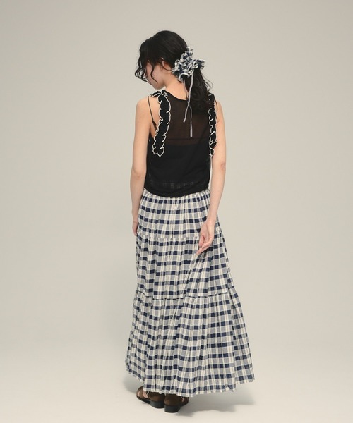 eL(エル)の「【eL】16G Frill Tank Top/878279(タンクトップ・レディース・ブラック系その他/ブルー系その他・FREE)」の9枚目の写真