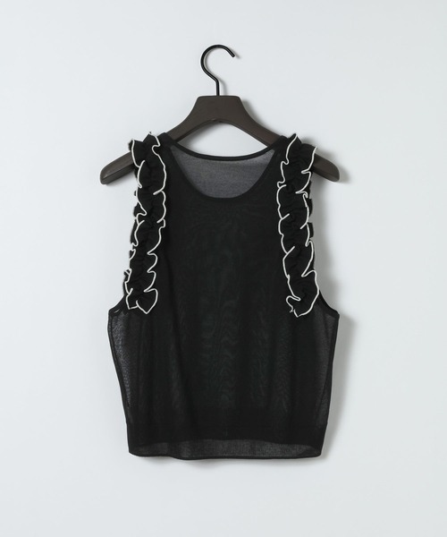 eL(エル)の「【eL】16G Frill Tank Top/878279(タンクトップ・レディース・ブラック系その他/ブルー系その他・FREE)」の6枚目の写真