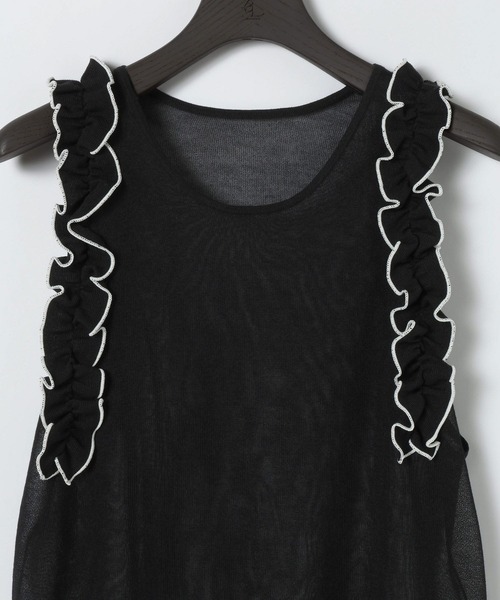 eL(エル)の「【eL】16G Frill Tank Top/878279(タンクトップ・レディース・ブラック系その他/ブルー系その他・FREE)」の4枚目の写真