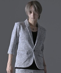 CavariA（キャバリア）の「『CavariA/キャバリア』モザイクチェック7分袖テーラードJKT（テーラードジャケット）」