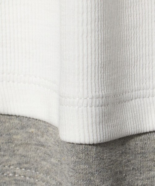 BEAUTY&YOUTH UNITED ARROWS（ビューティーアンドユースユナイテッドアローズ）の「ヘンリーネック レイヤード Tシャツ（Tシャツ/カットソー・レディース・ホワイト/ライム/ブラック・FREE）」の15枚目の写真