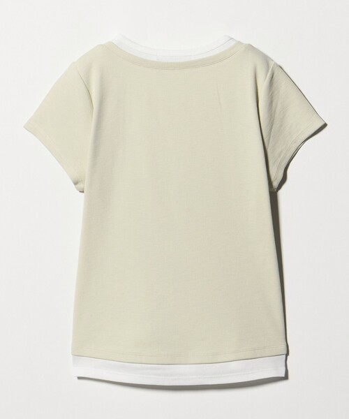 BEAUTY&YOUTH UNITED ARROWS（ビューティーアンドユースユナイテッドアローズ）の「ヘンリーネック レイヤード Tシャツ（Tシャツ/カットソー・レディース・ホワイト/ライム/ブラック・FREE）」の10枚目の写真