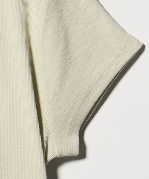 BEAUTY&YOUTH UNITED ARROWS（ビューティーアンドユースユナイテッドアローズ）の「ヘンリーネック レイヤード Tシャツ（Tシャツ/カットソー・レディース・ホワイト/ライム/ブラック・FREE）」の8枚目の写真