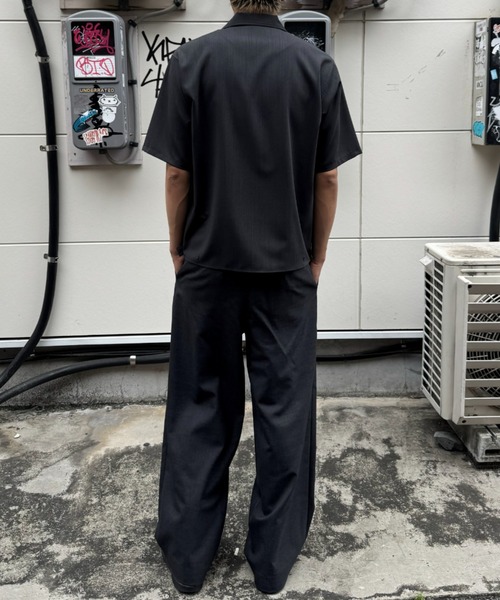 marka(マーカ)の「別注DOUBLE PLEATED WIDE TROUSERS(スラックス・メンズ・ライトグレー/グレー/ストライプ・1/3/2)」の14枚目の写真