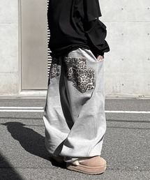 Leopard Double Pocket Sweat PT/レオパードダブルポケットスウェットパンツ
