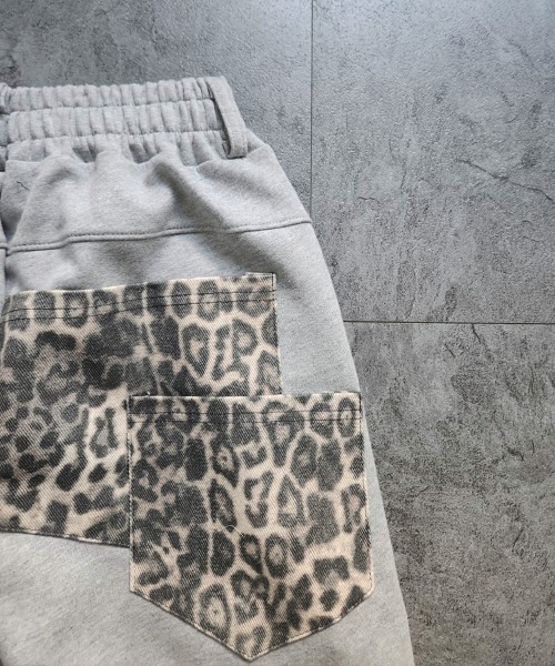 YACA(ヤーカ)の「Leopard Double Pocket Sweat PT/レオパードダブルポケットスウェットパンツ(スウェットパンツ・レディース・グレー/ブラック・FREE)」の7枚目の写真