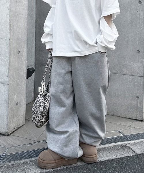 YACA(ヤーカ)の「Leopard Double Pocket Sweat PT/レオパードダブルポケットスウェットパンツ(スウェットパンツ・レディース・グレー/ブラック・FREE)」の11枚目の写真