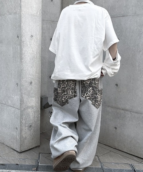 YACA(ヤーカ)の「Leopard Double Pocket Sweat PT/レオパードダブルポケットスウェットパンツ(スウェットパンツ・レディース・グレー/ブラック・FREE)」の14枚目の写真