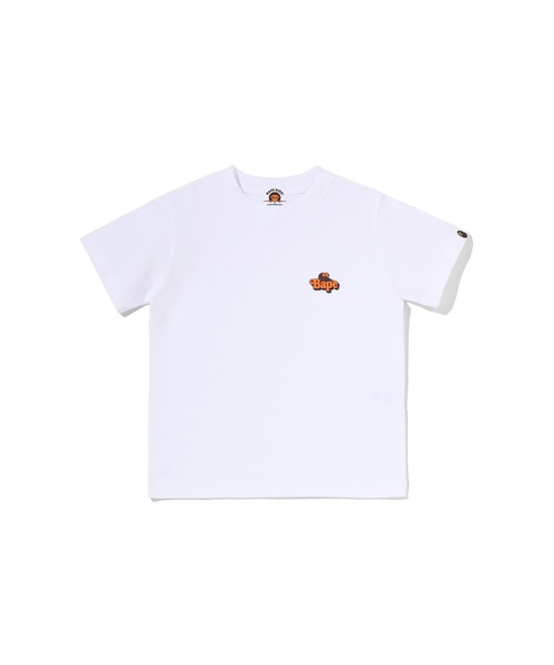 A BATHING APE（アベイシングエイプ）の「MILO ON BAPE ONE POINT TEE（Tシャツ/カットソー・キッズ・ブルー/ブラック/ピンク/ホワイト・100/140/120/110/130/90）」の2枚目の写真