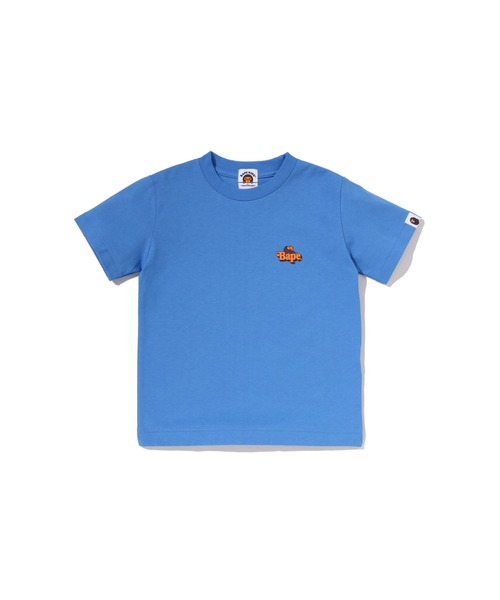 A BATHING APE（アベイシングエイプ）の「MILO ON BAPE ONE POINT TEE（Tシャツ/カットソー・キッズ・ブルー/ブラック/ピンク/ホワイト・100/140/120/110/130/90）」の3枚目の写真