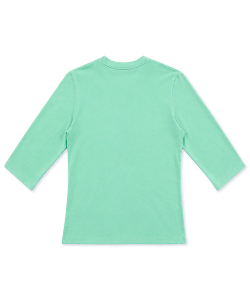 DAMISH(ダミシュ)の「ハーフトーンレタリング7部Tシャツ_ミント(Tシャツ/カットソー・レディース・ミント・OS)」の6枚目の写真