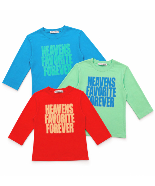 DAMISH(ダミシュ)の「ハーフトーンレタリング7部Tシャツ_ミント(Tシャツ/カットソー・レディース・ミント・OS)」の7枚目の写真