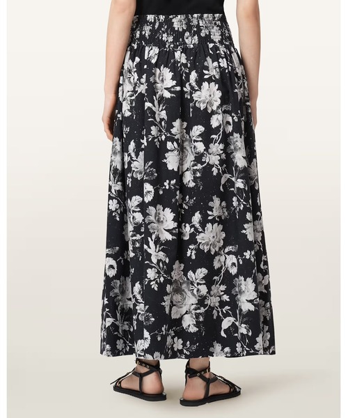ALLSAINTS（オールセインツ）の「LEVY FLORAL MIDI SKIRT | LEVY フローラル ミディ スカート（スカート・レディース・ブラック系その他・6/8/10/4）」の8枚目の写真