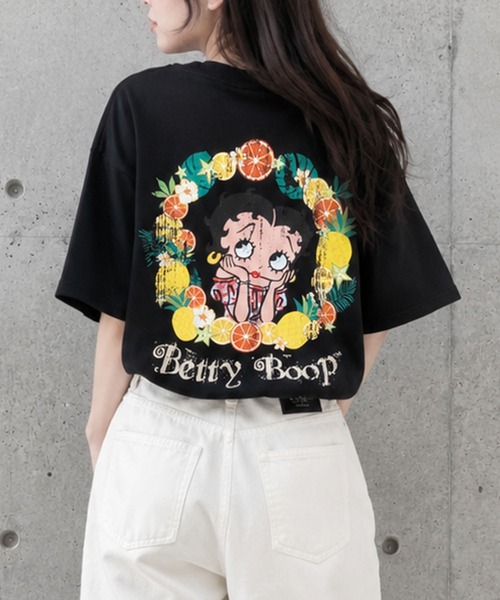GLAMOROUS JANE（グラマラスジェーン）の「BETTY BOOPフルーツプリントTシャツ（Tシャツ/カットソー・レディース・モスグリーン/ブラック/オフホワイト・FREE）」の3枚目の写真