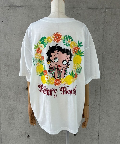 GLAMOROUS JANE（グラマラスジェーン）の「BETTY BOOPフルーツプリントTシャツ（Tシャツ/カットソー・レディース・モスグリーン/ブラック/オフホワイト・FREE）」の13枚目の写真