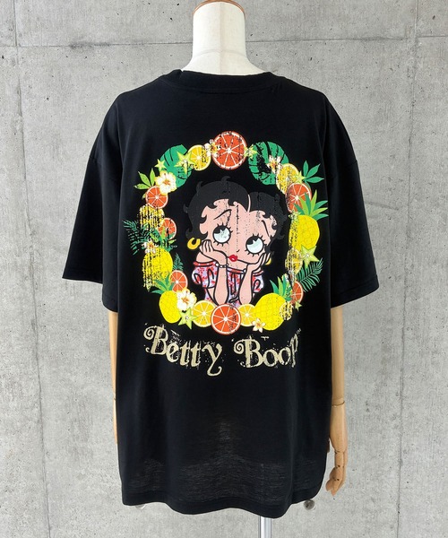 GLAMOROUS JANE（グラマラスジェーン）の「BETTY BOOPフルーツプリントTシャツ（Tシャツ/カットソー・レディース・モスグリーン/ブラック/オフホワイト・FREE）」の17枚目の写真