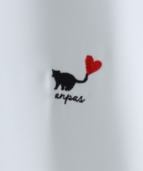 SITRY(シトリー)の「Cat & Heart Embroidery Shirt/猫&ハート ワンポイント刺繍 ビッグシルエット 半袖シャツ(シャツ/ブラウス・メンズ・ブラック/ホワイト/ホワイト系その他2/ホワイト系その他3/ブラック系その他2/ブラック系その他3/ホワイト系その他/ブラック系その他・M/L)」の16枚目の写真