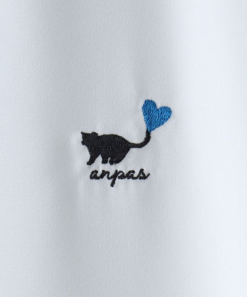SITRY(シトリー)の「Cat & Heart Embroidery Shirt/猫&ハート ワンポイント刺繍 ビッグシルエット 半袖シャツ(シャツ/ブラウス・メンズ・ブラック/ホワイト/ホワイト系その他2/ホワイト系その他3/ブラック系その他2/ブラック系その他3/ホワイト系その他/ブラック系その他・M/L)」の17枚目の写真