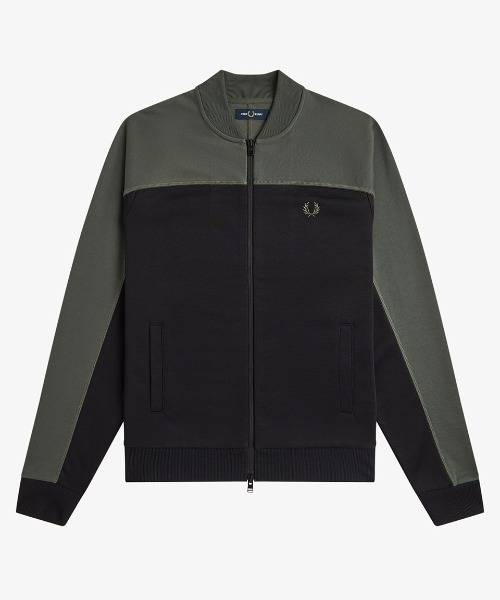 FRED PERRY(フレッドペリー)の「Colour Block Track Jacket/カラーブロックトラックジャケット(ジャージ・メンズ・ダークオリーブ・S/M/L)」の9枚目の写真