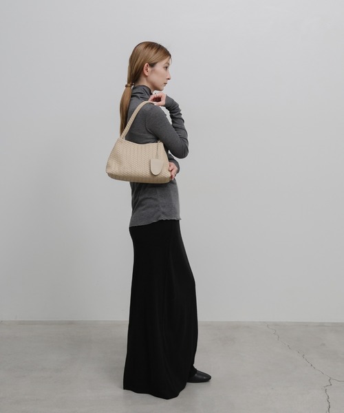 select MOCA(セレクトモカ)の「【3点セット】編み込みワンハンドルショルダーバッグ(ショルダーバッグ・レディース・ブラウン/ライトベージュ/ブラック・FREE)」の5枚目の写真