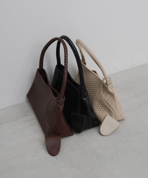 select MOCA(セレクトモカ)の「【3点セット】編み込みワンハンドルショルダーバッグ(ショルダーバッグ・レディース・ブラウン/ライトベージュ/ブラック・FREE)」の13枚目の写真