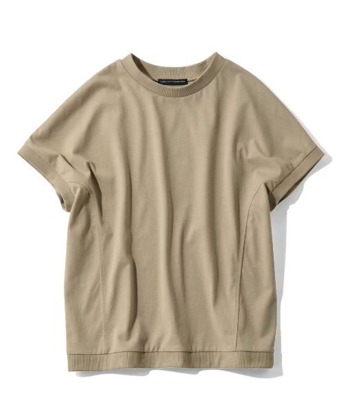 THREE FIFTY STANDARD(スリーフィフティースタンダード)の「THREE FIFTY STANDARD 汗じみ軽減機能付き切り替えデザインTシャツ(Tシャツ/カットソー・レディース・ベージュ/チャコールグレー/杢グレー・M/L/LL)」の15枚目の写真