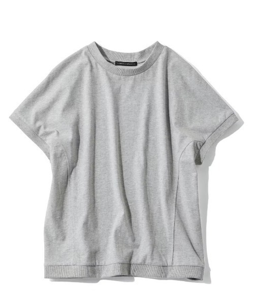 THREE FIFTY STANDARD(スリーフィフティースタンダード)の「THREE FIFTY STANDARD 汗じみ軽減機能付き切り替えデザインTシャツ(Tシャツ/カットソー・レディース・ベージュ/チャコールグレー/杢グレー・M/L/LL)」の14枚目の写真