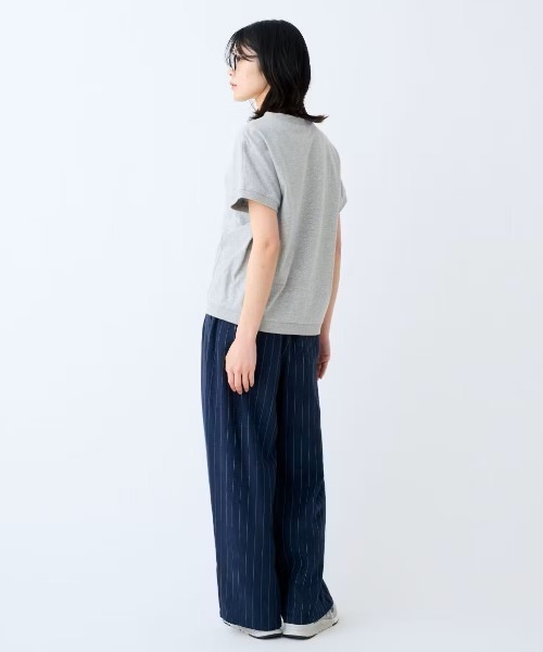THREE FIFTY STANDARD(スリーフィフティースタンダード)の「THREE FIFTY STANDARD 汗じみ軽減機能付き切り替えデザインTシャツ(Tシャツ/カットソー・レディース・ベージュ/チャコールグレー/杢グレー・M/L/LL)」の9枚目の写真
