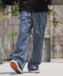 CAMBIO（カンビオ）の「mp15207-Vintage Hickory Belted Wide Pants ベルト付きワイドパンツ(MIU-262-008)（デニムパンツ）」