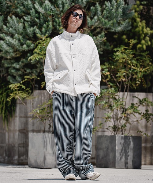 CAMBIO(カンビオ)の「mp15207-Vintage Hickory Belted Wide Pants ベルト付きワイドパンツ(MIU-262-008)(デニムパンツ・メンズ・ネイビー/ネイビー系・S/M/L)」の15枚目の写真