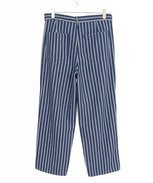 CAMBIO(カンビオ)の「mp15207-Vintage Hickory Belted Wide Pants ベルト付きワイドパンツ(MIU-262-008)(デニムパンツ・メンズ・ネイビー/ネイビー系・S/M/L)」の5枚目の写真