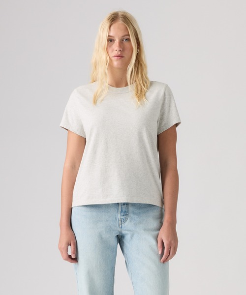 Levi's(リーバイス)の「Levi's/リーバイス スラブTシャツ(Tシャツ/カットソー・レディース・グレー・M/S/XS)」の2枚目の写真
