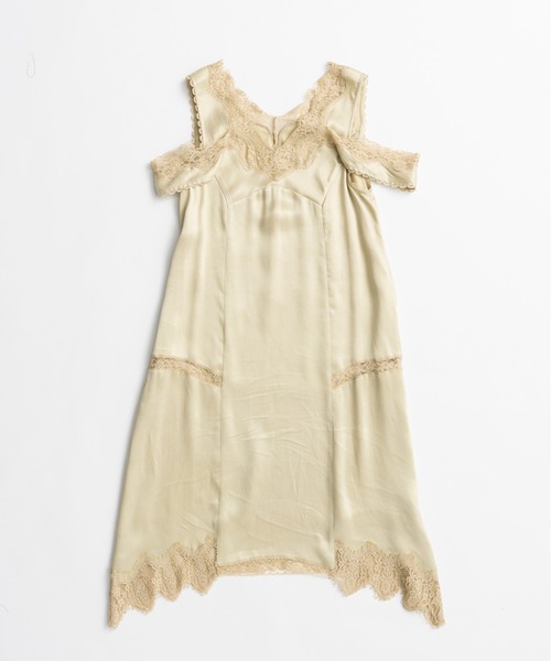 PRANK PROJECT(プランクプロジェクト)の「【2026Autumn Pre-Order】ドロップヘムランジェリードレス / Drop Hem Lingerie Dress(ワンピース・レディース・ブラック/イエロー・FREE)」の15枚目の写真